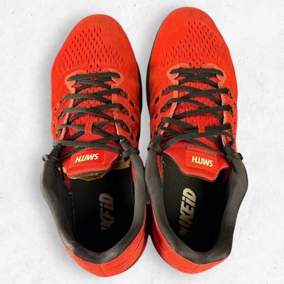 Nike iD Custom Flyknit Running Shoe Men\'s 14W Red Black 843150-991 main image 3
